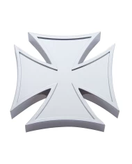 (CARD) CHROME PLASTIC SPINNER - IRON CROSS (CARD) CHROME PLASTIC SPINNER - IRON CROSS