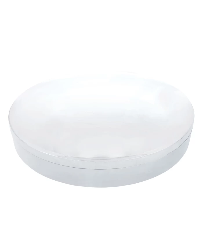 (BOX) CHROME "MOON" FRONT AXLE COVER - 33 MM THREAD-ON