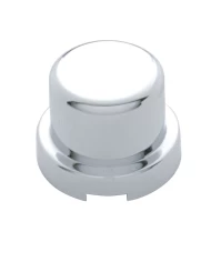 (10/PACK) CHROME PLASTIC 1/2" x 5/8" FLAT TOP NUT COVER (10/PACK) CHROME PLASTIC 1/2" x 5/8" FLAT TOP NUT COVER