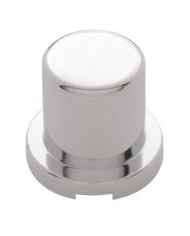 (10/PACK) CHROME PLASTIC 3/4" x 1 1/4" FLAT TOP NUT COVER (10/PACK) CHROME PLASTIC 3/4" x 1 1/4" FLAT TOP NUT COVER