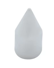 (10/PACK) CHROME PLASTIC 1/2" x 1 7/16" SPIKE NUT COVER (10/PACK) CHROME PLASTIC 1/2" x 1 7/16" SPIKE NUT COVER