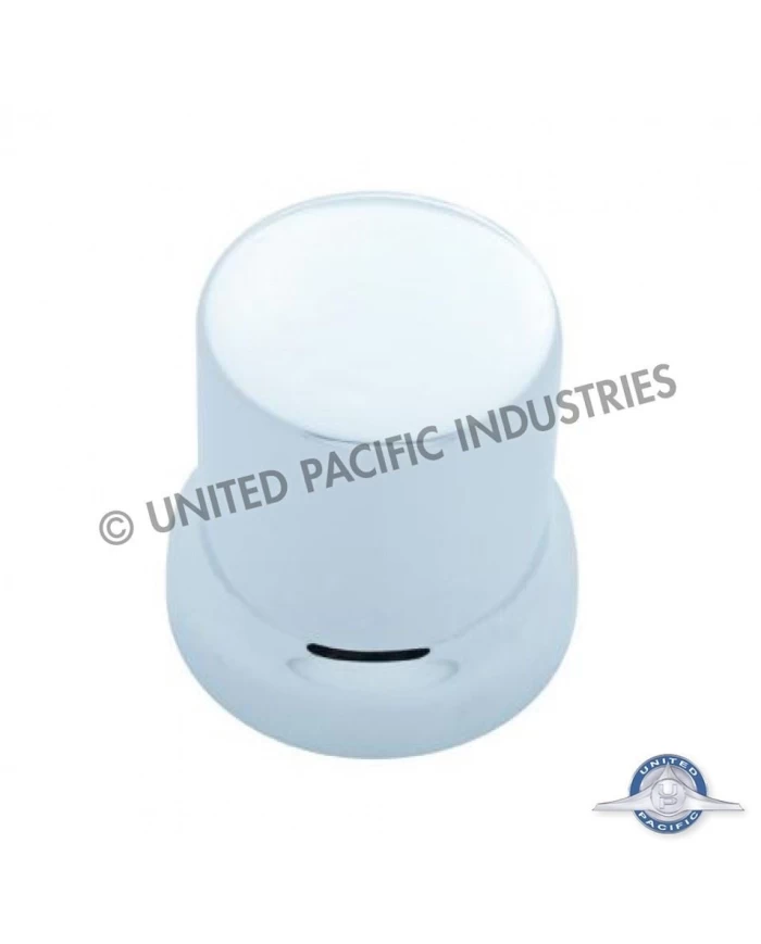 (BULK) CHROME PLASTIC 33mm FLAT NUT COVER W/ FLANGE