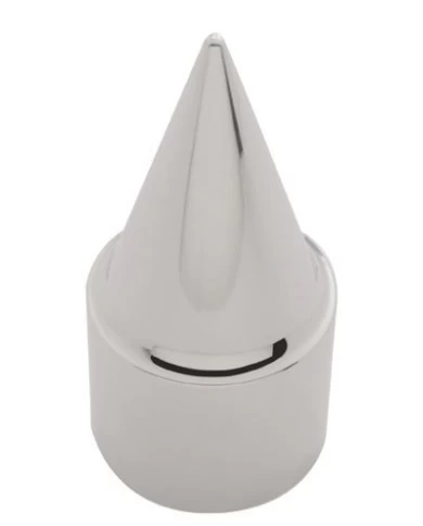 (10/PACK) CHROME PLASTIC STILETTO 33MM THREAD-ON NUT COVER