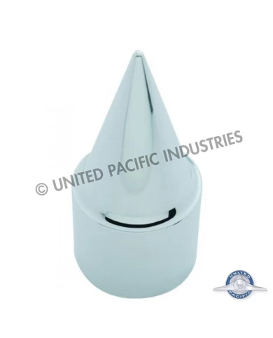 (BULK) CHROME PLASTIC STILETTO 33MM THREAD-ON NUT COVER