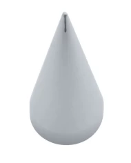 (BULK) CHROME PLASTIC 33mm X 4 1/2" SPIKE THREAD-ON NUT COVER (BULK) CHROME PLASTIC 33mm X 4 1/2" SPIKE THREAD-ON NUT COVER