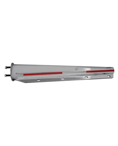 (2/BULK) 430 S.S. 30" SPRING LOADED MUD FLAP HANGER WITH CONSPICUITY REFLECTOR - 2 1/2" BOLT PATTERN (2/BULK) 430 S.S. 30" SPRING LOADED MUD FLAP HANGER WITH CONSPICUITY REFLECTOR - 2 1/2" BOLT PATTERN