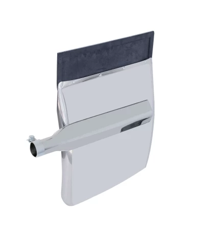 (2/BULK) STAINLESS STEEL ECONOMY 24" W x 31" L QUARTER FENDER W/ TRIANGLE BRACKET (2/BULK) STAINLESS STEEL ECONOMY 24" W x 31" L QUARTER FENDER W/ TRIANGLE BRACKET