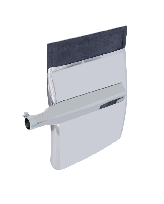 (2/BULK) STAINLESS STEEL ECONOMY 24" W x 31" L QUARTER FENDER W/ TRIANGLE BRACKET