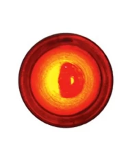 (2PCS/CARD)CHROME BULLET FASTENER WITH SINGLE RED LED (2PCS/CARD)CHROME BULLET FASTENER WITH SINGLE RED LED