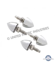 (4/CARD) CHROME BULLET LICENSE PLATE FASTENER KIT (4/CARD) CHROME BULLET LICENSE PLATE FASTENER KIT