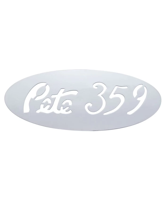 (BULK) CHROME 16 1/4" x 6 3/4" "PB359" CUTOUT - WELDED STUD (BULK) CHROME 16 1/4" x 6 3/4" "PB359" CUTOUT - WELDED STUD