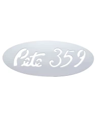 (BULK) CHROME 16 1/4" x 6 3/4" "PB359" CUTOUT - WELDED STUD (BULK) CHROME 16 1/4" x 6 3/4" "PB359" CUTOUT - WELDED STUD