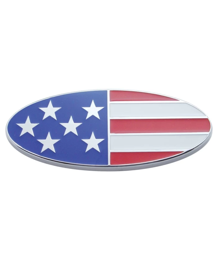 (CARD) CHROME DIECAST USA EMBLEM (CARD) CHROME DIECAST USA EMBLEM
