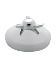 (BULK) CHROME 8" REAR HUB CAP W/ 3 BAR LEFT SPINNER (BULK) CHROME 8" REAR HUB CAP W/ 3 BAR LEFT SPINNER