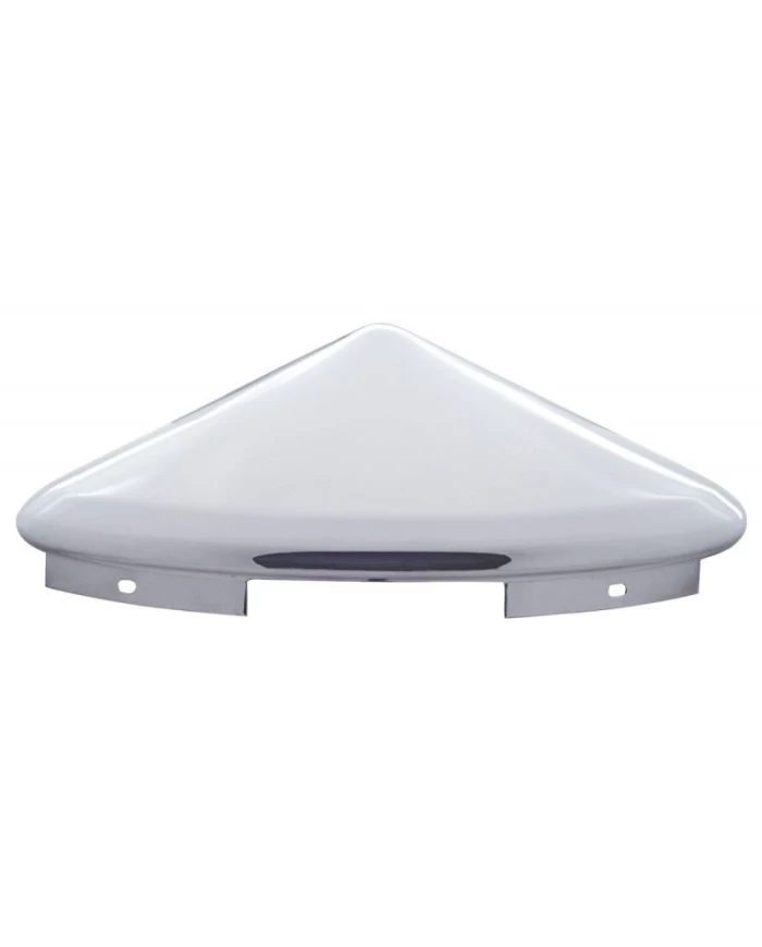 (BULK) STAINLESS STEEL 7/16" LIP 4 EVEN NOTCH FRONT POINTED HUB CAP