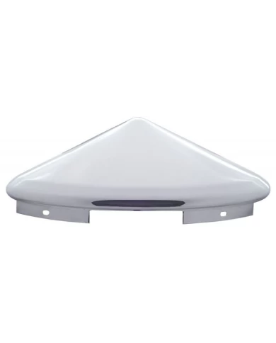 (BULK) STAINLESS STEEL 1" LIP 4 EVEN NOTCH FRONT POINTED HUB CAP (BULK) STAINLESS STEEL 1" LIP 4 EVEN NOTCH FRONT POINTED HUB CAP