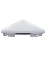 (BULK) STAINLESS STEEL 1" LIP 4 EVEN NOTCH FRONT POINTED HUB CAP