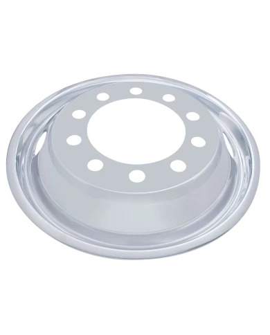(BULK) STAINLESS STEEL 22 1/2" UNI-MOUNT 2 HAND HOLE FRONT WHEEL LINER (BULK) STAINLESS STEEL 22 1/2" UNI-MOUNT 2 HAND HOLE FRONT WHEEL LINER