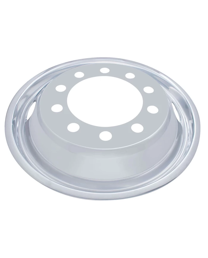 (BULK) STAINLESS STEEL 22 1/2" UNI-MOUNT 2 HAND HOLE FRONT WHEEL LINER (BULK) STAINLESS STEEL 22 1/2" UNI-MOUNT 2 HAND HOLE FRONT WHEEL LINER