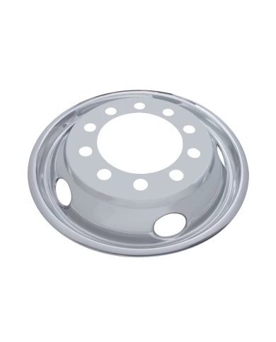 (BULK) STAINLESS STEEL 22 1/2" UNI-MOUNT 5 HAND HOLE FRONT WHEEL LINER (BULK) STAINLESS STEEL 22 1/2" UNI-MOUNT 5 HAND HOLE FRONT WHEEL LINER