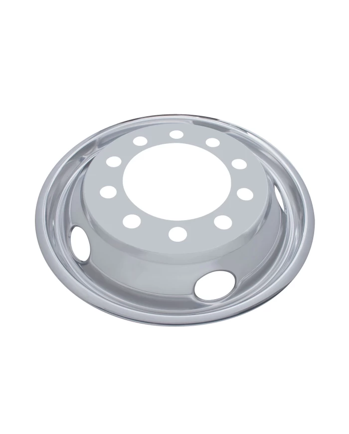 (BULK) STAINLESS STEEL 22 1/2" UNI-MOUNT 5 HAND HOLE FRONT WHEEL LINER (BULK) STAINLESS STEEL 22 1/2" UNI-MOUNT 5 HAND HOLE FRONT WHEEL LINER