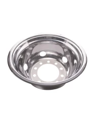 (BULK) STAINLESS STEEL 22 1/2" UNI-MOUNT 5 HAND HOLE REAR WHEEL LINER (BULK) STAINLESS STEEL 22 1/2" UNI-MOUNT 5 HAND HOLE REAR WHEEL LINER