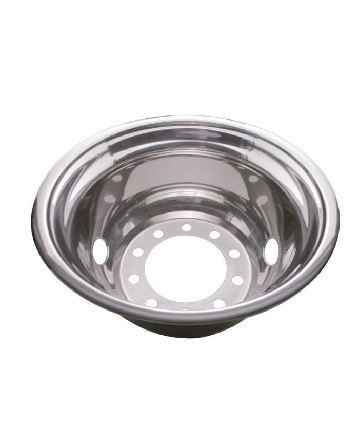 (BULK) STAINLESS STEEL 22 1/2" UNI-MOUNT 2 HAND HOLE REAR WHEEL LINER (BULK) STAINLESS STEEL 22 1/2" UNI-MOUNT 2 HAND HOLE REAR WHEEL LINER