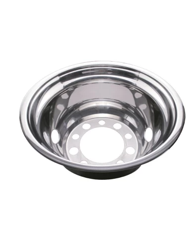 (BULK) STAINLESS STEEL 22 1/2" 2 HAND HOLE REAR WHEEL LINER (BULK) STAINLESS STEEL 22 1/2" 2 HAND HOLE REAR WHEEL LINER