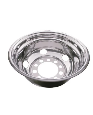 (BULK) STAINLESS STEEL 24 1/2" 5 HAND HOLE REAR WHEEL LINER (BULK) STAINLESS STEEL 24 1/2" 5 HAND HOLE REAR WHEEL LINER