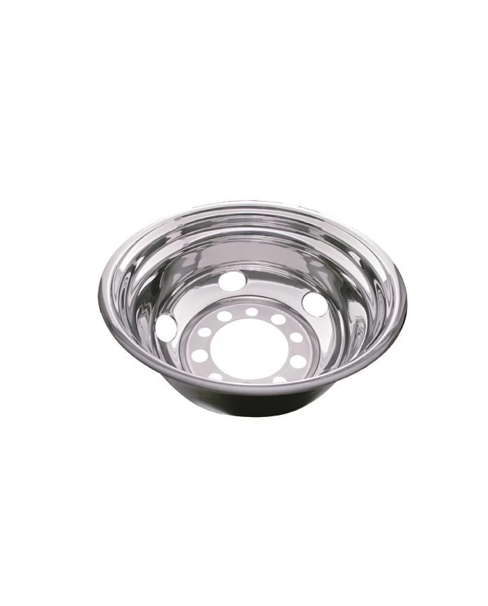 (BULK) STAINLESS STEEL 24 1/2" 5 HAND HOLE REAR WHEEL LINER (BULK) STAINLESS STEEL 24 1/2" 5 HAND HOLE REAR WHEEL LINER