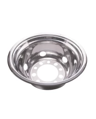(BULK) STAINLESS STEEL 22 1/2" 5 HAND HOLE REAR WHEEL LINER (BULK) STAINLESS STEEL 22 1/2" 5 HAND HOLE REAR WHEEL LINER