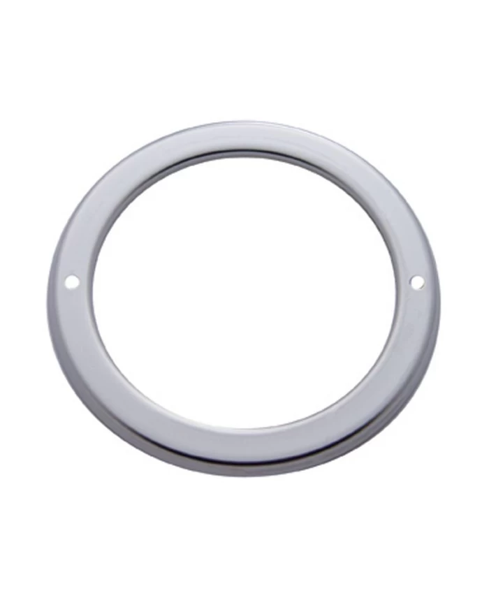 (CARD) STAINLESS STEEL 2 1/2" BEZEL - NARROW GROMMET