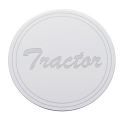 UP23364-1-"Tractor" Stainless Air Valve Knob Plaque Only - Cursive Script