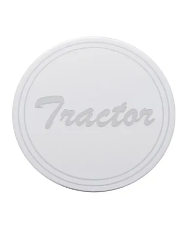 UP23364-1-"Tractor" Stainless Air Valve Knob Plaque Only - Cursive Script