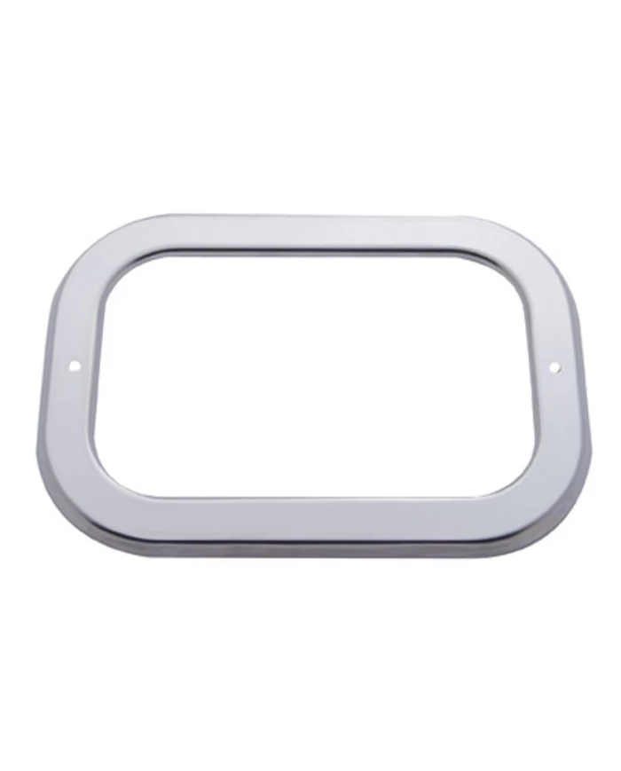 (CARD) STAINLESS STEEL RECTANGULAR LIGHT BEZEL