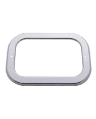 (CARD) STAINLESS STEEL RECTANGULAR LIGHT BEZEL
