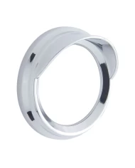 (CARD) CHROME PLASTIC CLASSIC PYROMETER COVER W/ VISOR - KENWORTH/PETERBILT