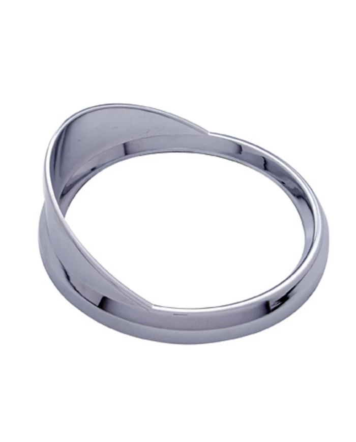 (CARD) CHROME PLASTIC CENTURY SPEED/TACHOMETER COVER W/ VISOR - FREIGHTLINER