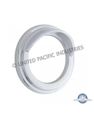 (CARD) CHROME PLASTIC SMALL GAUGE COVER W/ VISOR - FREIGHTLINER (CARD) CHROME PLASTIC SMALL GAUGE COVER W/ VISOR - FREIGHTLINER