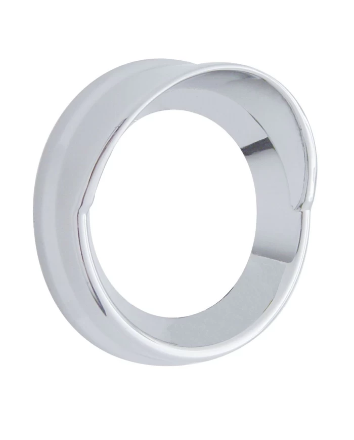 (CARD) CHROME PLASTIC LARGE PYROMETER COVER W/ VISOR - KENWORTH