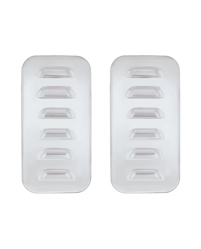 (2/CARD) STAINLESS STEEL FREIGHTLINER VENT DOOR COVER - LOUVERED (2/CARD) STAINLESS STEEL FREIGHTLINER VENT DOOR COVER - LOUVERED