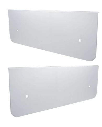 (2/BULK) STAINLESS STEEL FRONT FENDER GUARDS - 2002 KENWORTH W900 (2/BULK) STAINLESS STEEL FRONT FENDER GUARDS - 2002 KENWORTH W900