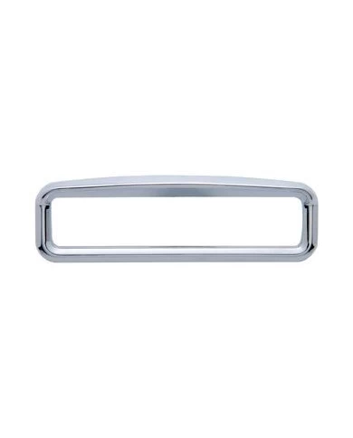 (CARD) CHROME PLASTIC KENWORTH GLOVE BOX EMBLEM BEZEL W/ VISOR (CARD) CHROME PLASTIC KENWORTH GLOVE BOX EMBLEM BEZEL W/ VISOR