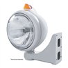UP32620-Chrome Guide 682-C Headlight H6024 & Original Style LED Signal - Amber Lens