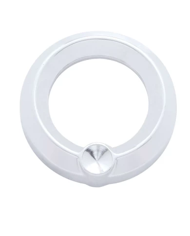(CARD) CHROME PLASTIC UNIVERSAL SMALL GAUGE COVER W/ DIAMOND - INDENT (CARD) CHROME PLASTIC UNIVERSAL SMALL GAUGE COVER W/ DIAMOND - INDENT