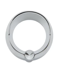 (CARD) CHROME PLASTIC FREIGHTLINER SMALL GAUGE COVER W/ VISOR & DIAMOND - INDENT