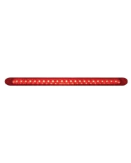 (BULK) CHROME TOP MUD FLAP PLATE W/ 23 RED LED 17 1/4" REFLECTOR LIGHT BAR - RED LENS (BULK) CHROME TOP MUD FLAP PLATE W/ 23 RED LED 17 1/4" REFLECTOR LIGHT BAR - RED LENS