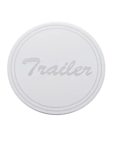 UP23364-2-"Trailer" Stainless Air Valve Knob Plaque Only - Cursive Script
