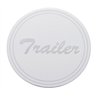 UP23364-2-"Trailer" Stainless Air Valve Knob Plaque Only - Cursive Script