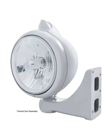 UP32625-Chrome Guide 682-C Headlight Crystal H4 & Original Style LED Signal - Clear Lens